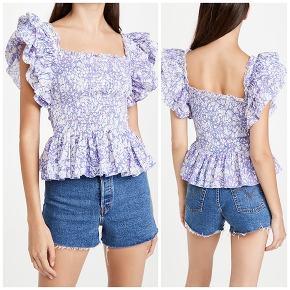 LOVE the Label smocked top size L - Picture 1 of 15